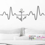 عکس برچسب دیواری طرح موج لنگر