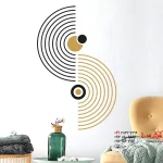 برچسب دیواری طرح نیم دایره