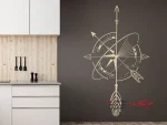 برچسب دیواری طرح هندسی تزئینی