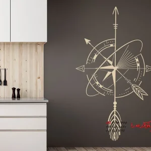 برچسب دیواری طرح هندسی تزئینی