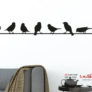 عکس برچسب دیواری طرح پرنده