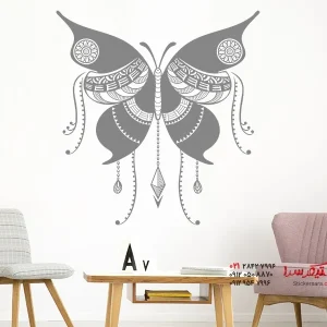 برچسب دیواری طرح پروانه قومی