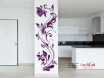 عکس برچسب دیواری طرح پیچک گل