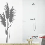 عکس برچسب دیواری طرح چمن کرکی