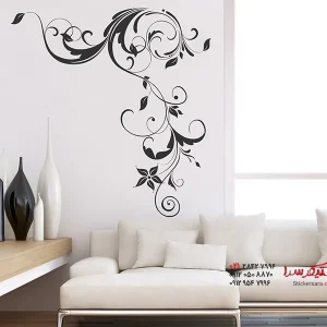 برچسب دیواری طرح گل برای تزئین سقف