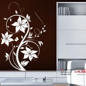 عکس برچسب دیواری طرح گل جادویی