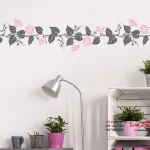 عکس برچسب دیواری طرح گل شاخه بریده