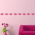 برچسب دیواری طرح گل مروارید