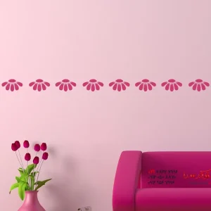 برچسب دیواری طرح گل مروارید