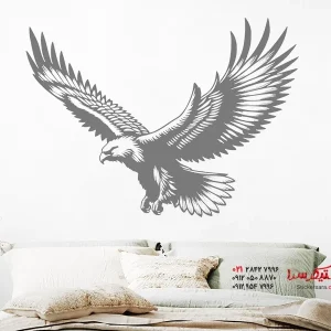 برچسب دیواری عقاب طلایی