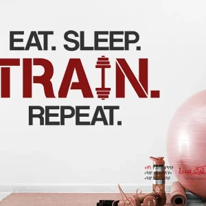 برچسب دیواری غذا خوردن خواب قطار تکرار_عکس