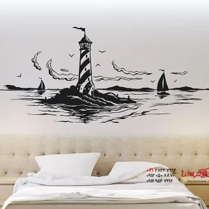 عکس برچسب دیواری فانوس دریایی