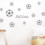 برچسب دیواری فوتبال با اسم دلخواه
