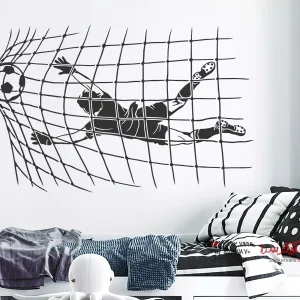 برچسب دیواری فوتبال درون دروازه_عکس