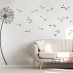 عکس برچسب دیواری قاصدک با چتر
