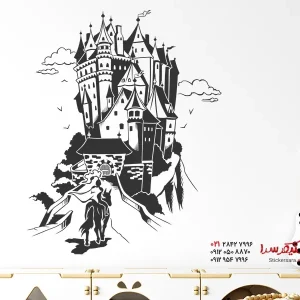 برچسب دیواری قلعه شوالیه