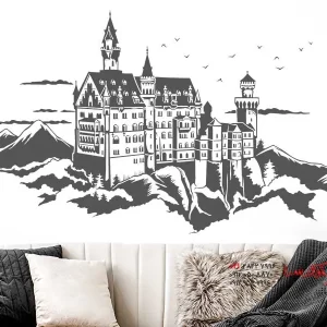 عکس برچسب دیواری قلعه نویشوانشتاین