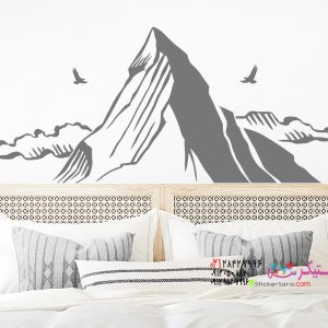 عکس برچسب دیواری قله کوه