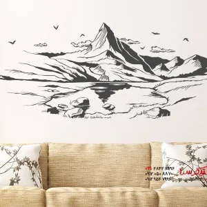 عکس برچسب دیواری ماترهورن آلپ