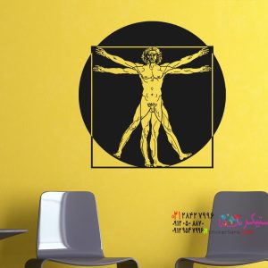 عکس برچسب دیواری مرد ویترووین