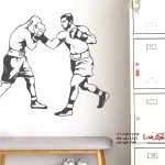 برچسب دیواری مسابقه بوکس