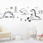 برچسب دیواری مناسب دایناسورها