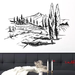 عکس برچسب دیواری منظره در توسکانی