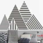 برچسب دیواری منظره کوهستانی مدرن