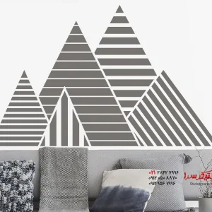 برچسب دیواری منظره کوهستانی مدرن