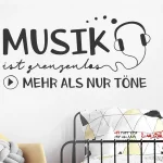 برچسب دیواری موسیقی بی‌حد و مرز است