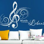 عکس برچسب دیواری موسیقی ملودی است..._