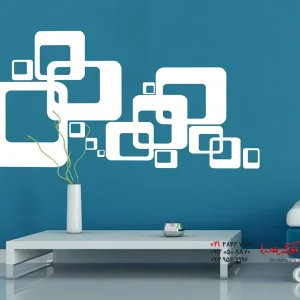 برچسب دیواری مکعب‌های رترو