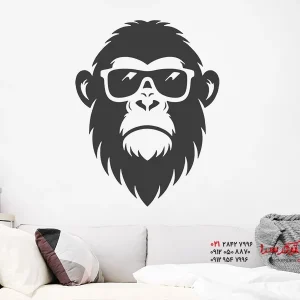 برچسب دیواری میمون باحال