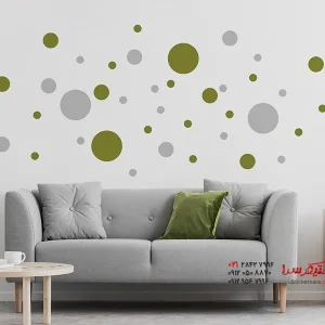 برچسب دیواری نقطه‌ای