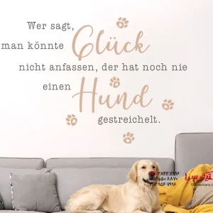 برچسب دیواری نوازش سگ‌ها