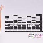 عکس برچسب دیواری هاوس موزیک