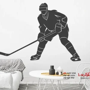 برچسب دیواری هاکی روی یخ
