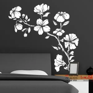 عکس برچسب دیواری هیبیسکوس