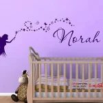 برچسب دیواری پری شیرین با عصای جادویی