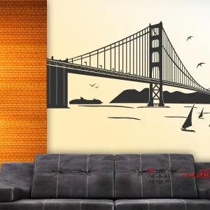 عکس برچسب دیواری پل گلدن گیت