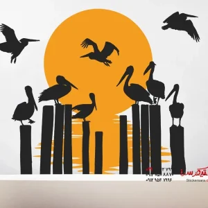 برچسب دیواری پلیکان‌ها