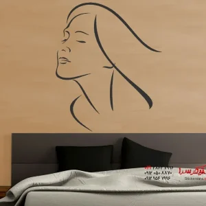 برچسب دیواری چهره لذت بخش