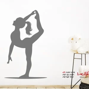 برچسب دیواری ژیمناست