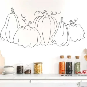 عکس برچسب دیواری کدو تنبل