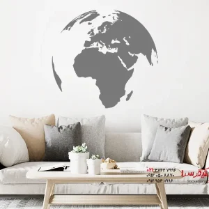 عکس برچسب دیواری کره زمین اروپا