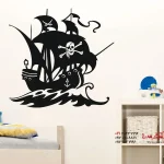 برچسب دیواری کشتی دزدان دریایی