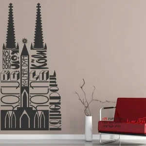 عکس برچسب دیواری کلیسای جامع کلن