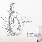 عکس برچسب دیواری کنار ساحل