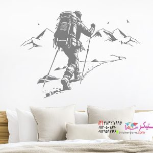 عکس برچسب دیواری کوهنورد