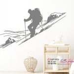 عکس برچسب دیواری کوهنوردی